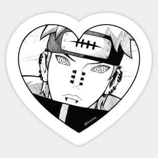 Pain Heart Sticker